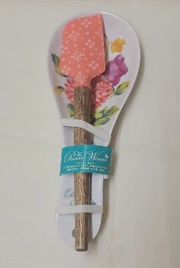 Pioneer Woman Spatel & Löffelablage 2-teiliges Set blühender Blumenstrauß - Bild 1 von 4