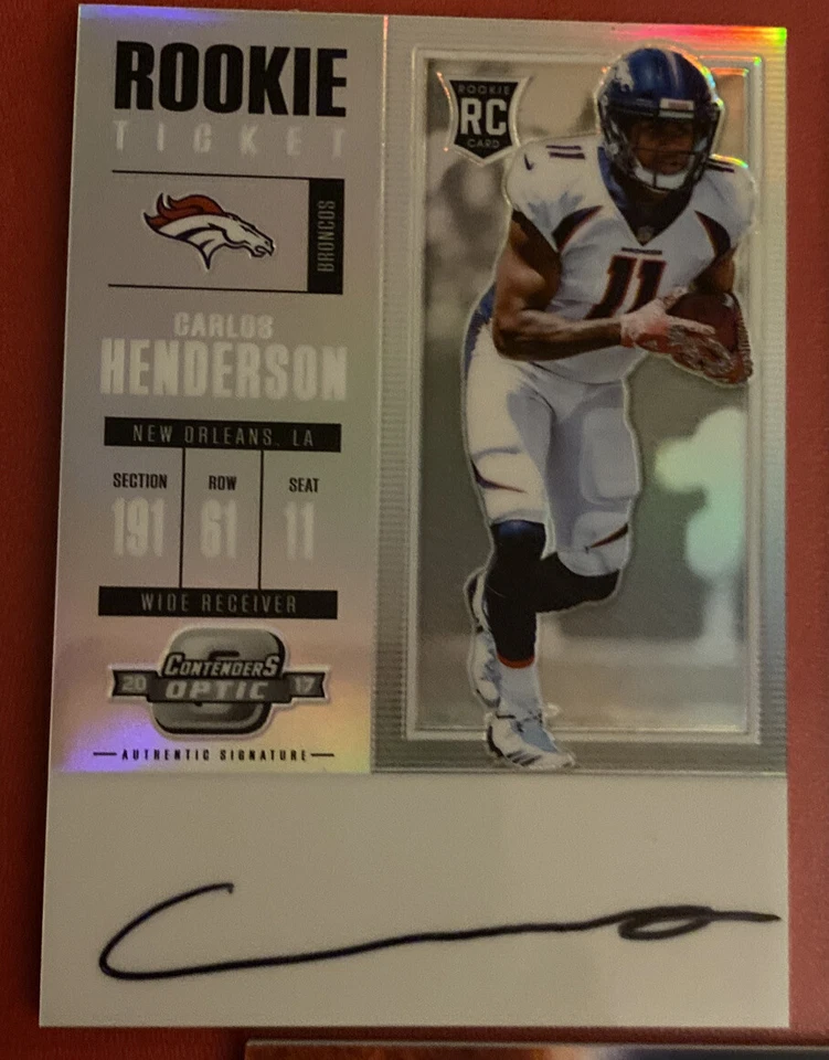 CARLOS HENDERSON - 2017 PaniniOPTIC AUTO - Image 1 of 2
