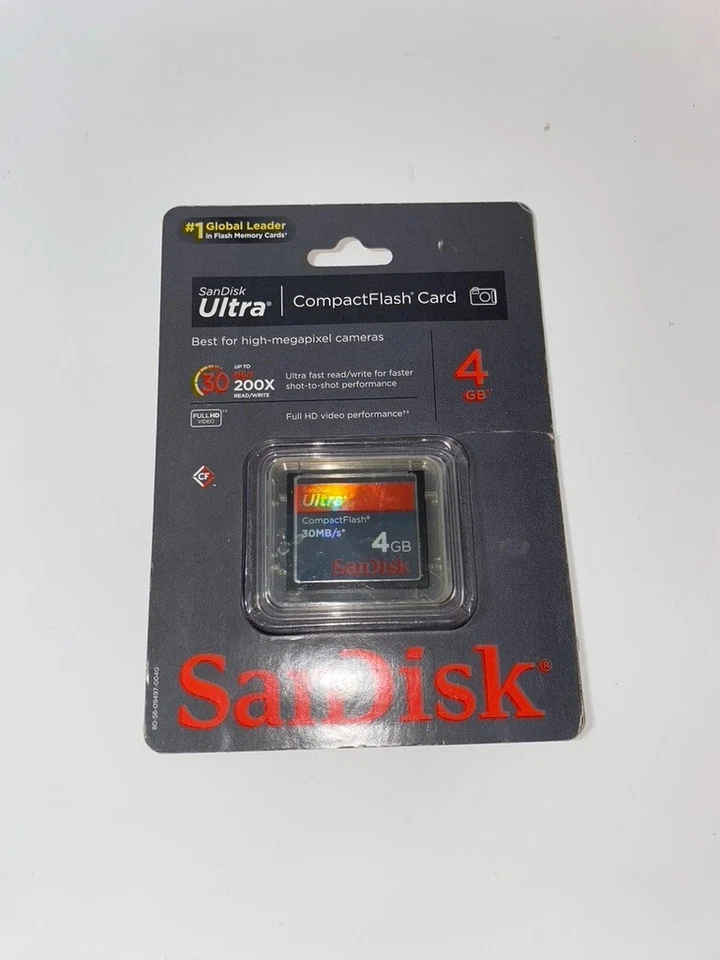 SanDisk 4 GB Ultra 30MB/s CompactFlash Memory Card (SDCFH-004G-A46) - Image 1 of 4