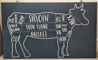 Beef Meat Cuts Butchers Painting Large Art