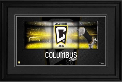 Columbus Crew SC Framed 10" x 18" Team Logo Panoramic Photograph Cover