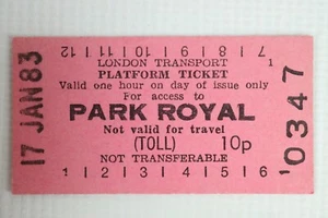 London Transport Underground Platform Ticket collection x 24 1970s/1980's Set X - Picture 1 of 24