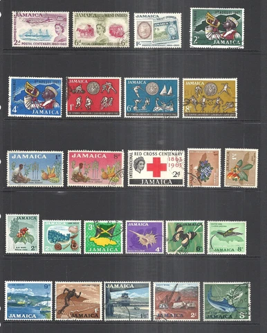 JAMAICA   VARIOUS USED ISSUES    1960 - 1965 Cover