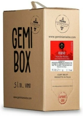 Vino Rosso Marche IGT 2024 Bag in Box 5 Litri Geminiani - GemiBox- - Bild 1 von 4