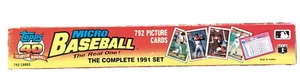 Topps Micro Baseball Cards Complete Set 792 cards 40 Years of Baseball 1991 - Picture 1 of 1