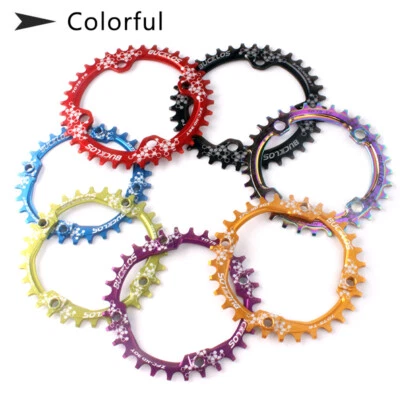 BUCKLOS MTB Bicicleta 170MM Juego de bielas individuales 30-42T Anillo de cadena ovalado redondo ancho estrecho Foto 1 de 4