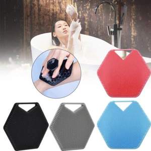 Body Silicone  Face Scrubber Shower Cleansing Brush Deep Exfoliating Clean Tool - Picture 1 of 21