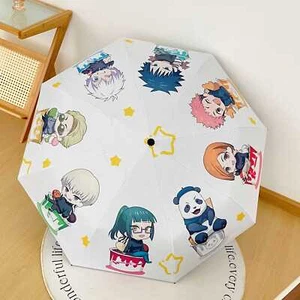 Jujutsu Kaisen Protección Solar Plegable Manual Automático Paraguas Portátil Versión Q - Imagen 1 de 8