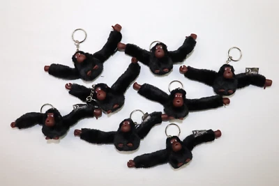 Kipling Monkey Keychain Ring Black - Image 1 of 2