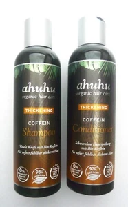 Ahuhu THICKENING Coffein Shampoo + Conditioner (je 200 ml) | Bio-Koffein | Vegan - Bild 1 von 2