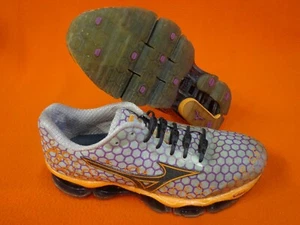 Mizuno Wave Prophecy 3 Running Shoes Women's Size 7 M Gray Orange - Picture 1 of 12