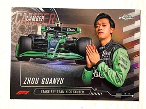 2024 Topps Chrome F1 Formula 1 Camber #CAM-8 Zhou Guanyu - Picture 1 of 2