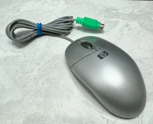 Vintage HP Logitech PS/2 Mechanical Ball Wheel Mouse M-SBJ96 Cleaned Tested - Picture 1 of 8