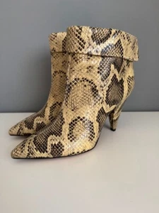 Stivaletti Isabel Marant in pelle stampa serpente taglia 39 - Foto 1 di 12