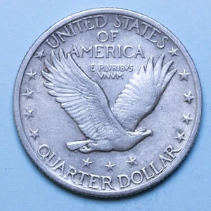 AMERIKA 1/4 DOLLAR 1924 STANDING LIBERTY MBB SILBER SILVER COIN U.S.A. - Bild 1 von 2