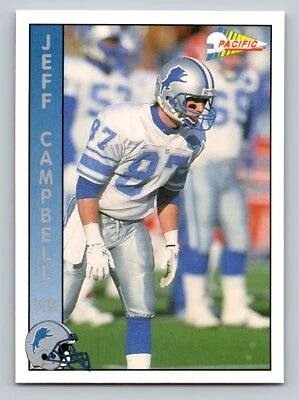 Jeff Campbell 1992 Pacific #414 Detroit Lions - Image 1 of 2