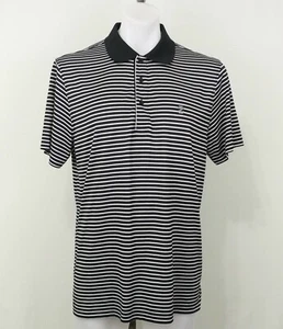 IZOD Men Shirt, Size L, Black/White, 100% Polyester - Picture 1 of 4