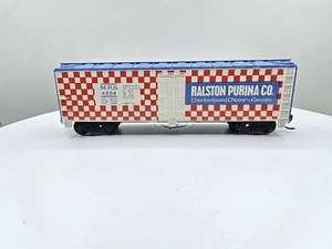 **LESEN* HO Scale Tyco Ralston Purina Co MRS 4554 Box Car Train - Bild 1 von 8