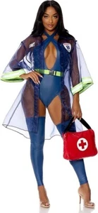 New Sexy EMT "What's the 911" Halloween Costume by Forplay * Size MEDIUM / LARGE - Picture 1 of 2