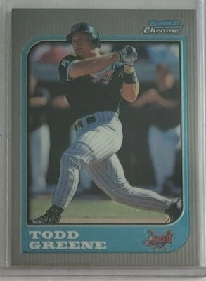1997 Bowman Chrome #191 Todd Greene Anaheim Angels Baseball Card  - Image 1 of 2