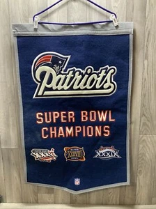 New England Patriots Banner Super Bowl Weltmeister Wolle Flagge 36X24 - Bild 1 von 6
