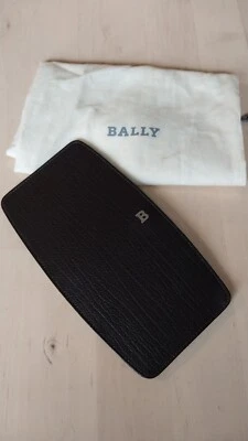 NUEVO CON ETIQUETAS $430 Cartera Larga de Cuero con Logotipo Gabrico Bally para Hombre en Marrón Oscuro Foto 1 de 4
