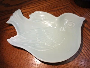 Ceramic Bird Shape Trinket Dish Light Teal - Picture 1 of 3