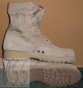 NEW Wellco Vibram US Army Combat Boots Hot Weather Desert Tan Sz 15.5R - 011498 - Picture 1 of 12