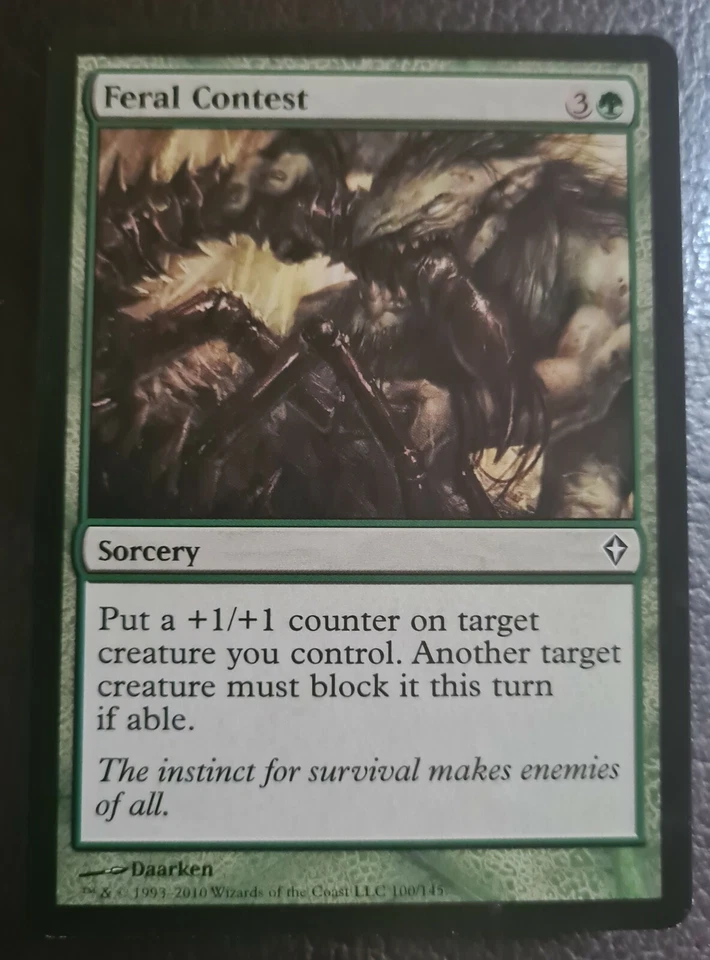 Feral Contest - Common - Worldwake #100 - MTG  - Image 1 of 1