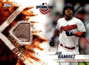 2019 Topps Opening Day Diamond Dirt Relics JOSE RAMIREZ #DR-JR - Picture 1 of 3