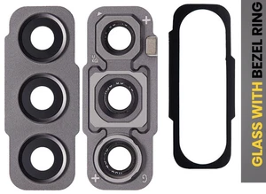 OEM Graphit Rückseite Kamera Linse + Blende Ring für Samsung Galaxy S21 FE 5G G990 - Bild 1 von 5