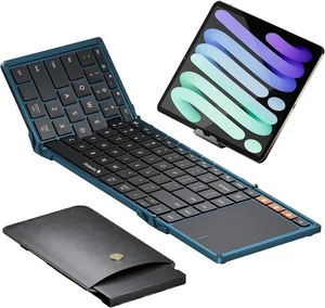 ProtoArc Foldable Keyboard w/ Touchpad, XK01 TP, Bluetooth iPad Tablet Trackpad - Picture 1 of 9