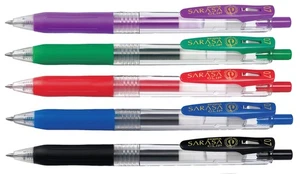 Zebra Sarasa Clip Eco Gel Penna Punta Media Rosso Confezione 12 14323 - Foto 1 di 1