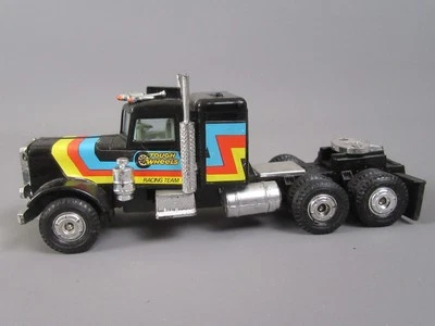 C410 Vintage Kidco Macao Trattore Singolo Kenworth W900 Camion Nero L 14,6 Cm - Immagine 1 di 4