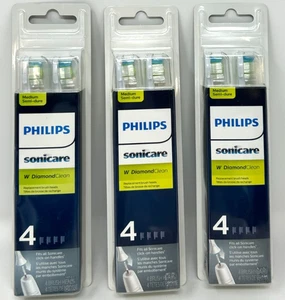 (3 PACK) PHILIPS Sonicare Medium 4Pack Replacement Brush Heads (12 Heads Total) - Picture 1 of 2