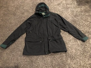 Timberland Waterproof Windbreaker Black Full Zip Hood Men’s Large Jacket - Bild 1 von 17