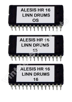 Alesis HR-16 / Hr-16B Eprom Upgrade Set OS 2.0 + Linn Drum Lm2 Linndrum Sounds  - Immagine 1 di 2