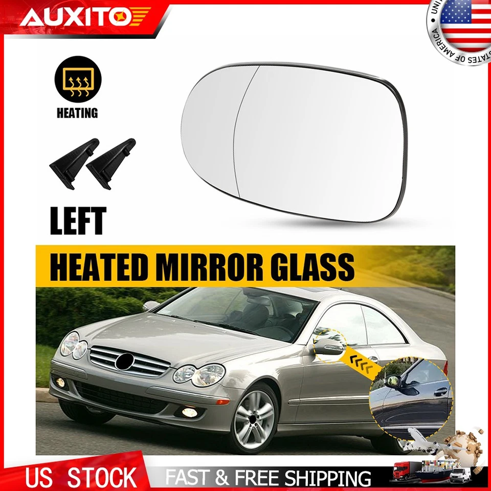 Espejo retrovisor lateral del conductor vidrio térmico para Mercedes Benz CLK320 CLK350 CLK500 CLK63 Foto 1 de 4