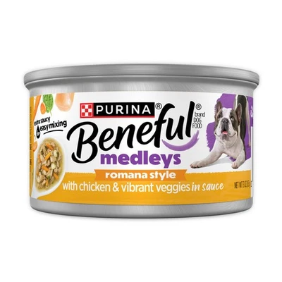 Purina Medleys Romana 风格湿狗粮带真鸡、胡萝卜、面食、... — 第 1/4 张图片