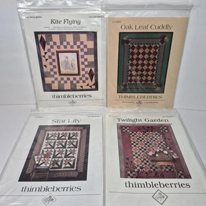 Lot of Four Thimbleberries Quilt Patterns Star Lily Kit Flying (with panel) Etc. - Picture 1 of 7
