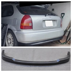 Fits Honda Civic EK9 3Dr 96-00 Real Carbon TYPE-R style Rear Diffuser Bumper Lip - Picture 1 of 17