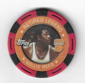 2005-06 Topps NBA Collector Chips Willis Reed Red Black Retired Legend Chip - Picture 1 of 2