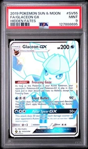 PSA 9 GLACEON GX SV55/SV94 FULL ART SHINY HIDDEN FATES POKEMON ✨ - Picture 1 of 2