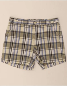DOCKERS Womens Chino Shorts US 10 Large W32 Khaki Check Cotton DS40 - Picture 1 of 3