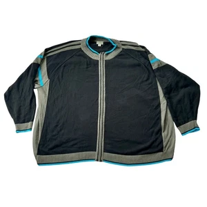 Vintage Liberty Blues Strickpullover mit durchgehendem Reißverschluss Y2K Retro Big and Tall Grunge 8XL  - Bild 1 von 12