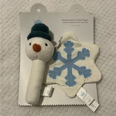 CLOUD ISLAND погремушка и гофрированная бумага снежный человек и снежинки - Изображение 1 из 2
