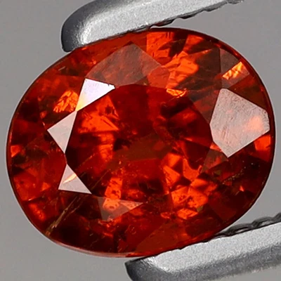 Untreated 0.58ct 5.3x4.4mm Oval Natural Orange Spessartite Garnet Namibia, Afric - Image 1 of 4