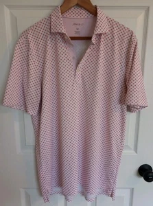 Herren Johnnie-O Golfshirt Rosa Blumen M Polyester/Elasthan - Bild 1 von 7