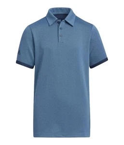 adidas Boy's Pique Polo Shirt Short Sleeve Collared Top M - Picture 1 of 1