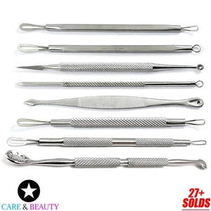 Blackhead Whitehead Remover Acne Pimple Spot Blemish Facial Skin Care Tools CE - Picture 1 of 9